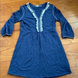 Boden Blue Swim Coverup with White Accents